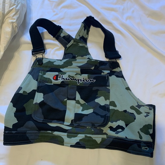 champion superfleece overall crop top